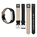 Vancle Band Compatible with Fitbit Alta/Fitbit Alta HR 2017 Leather Wristband Adjustable Replacement Accessories Strap with Buckle for Fitbit Alta and Fitbit Alta HR (Black)