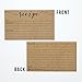 Recipe Cards - Size 3x5 - Small Kraft Brown Lined Kitchen Note Card for Recipe Box - Set of 50