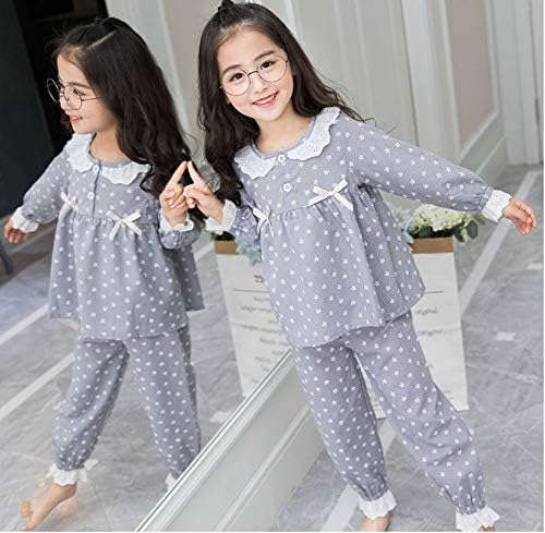 パジャマ 子供 女の子 春秋 長袖 長ズボン コットン ルームウェア キッズ ガールズ 上下セット 可愛い 星柄 レース切り替え おしゃれ 部屋着 柔らかい 快適 寝間着 110 160 B0ntrzfy 1 490円 大人気 New Arrival 最安値挑戦 年中無休 高品質 通販