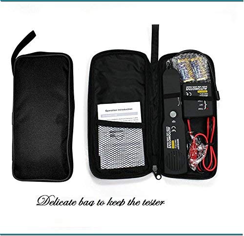 LongStone Pro Automotive Short and Open Finder Circuit Tester Wire Tracker Circuit Finder DC 6-42 V Short Circuit Detector Short Detector Tool Power Probe Short Finder