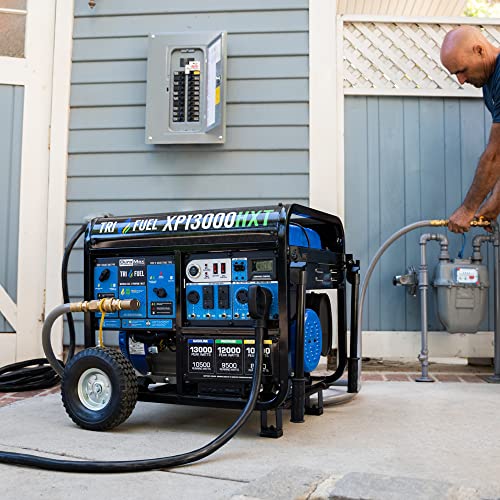 DuroMax XP13000HXT 13,000Watt 500cc Tri Fuel Gas Propane Natural Gas