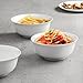 DOWAN 24 oz Porcelain Cereal/Soup Bowl , White - Set of 4