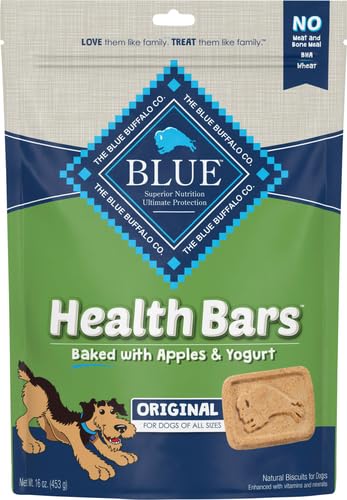 BLUE BUFFALO HEALTH BARS FOR DOGS, APPLE YOGURT, 16 OUNCE
