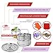 Sweet Serenity Instant Pot Accessories | Deluxe Stackable Pressure Cooker Steamer Insert Pans | Fits 6 & 8 Qt Instant Pot Cookers | For Meat, Vegetables, Cheesecake, Seafood & More | Silicone Kit