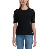 Splendid Women's Stretch Knit Ribbed Elbow Sleeve Top