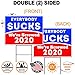 Vibe Ink Everybody Sucks We're Screwed 2020 Funny Novelty Political Yard Sign with Metal Stake - 24x18 Large, Waterproof, Double-Sided Print, Made in The USA!