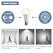 Elfeland Motion Sensor Light Bulb Dusk to Dawn 7W Radar LED Smart Light Motion E26 Base 6500K LED Light Bulbs Indoor Outdoor Auto On/Off Smart Bulb White Night Lights(4 Pack)