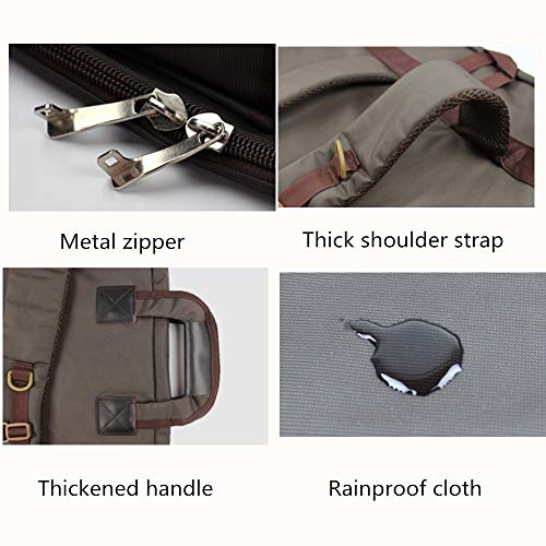 Tanchen 4K Waterproof Artist Portfolio Carry Shoulder Bag Multifunctional Drawboard Bags for Drawing Sketching Painting (Coffee)