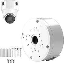 Universal Dome Camera Junction Box - ABS Plastic Security Camera Mount Bracket For Outdoor CCTV