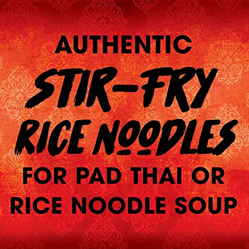 THAI KITCHEN STIR FRY RICE NOODLES, GLUTEN FREE, NON GMO, TWO INGREDIENTS, QUICK COOK, FOR PAD THAI AND OTHER STIR-FRY DISHES, 14 OZ