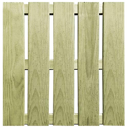 Tidyard Terrassenfliesen Terrassendielen Fliese in Holzoptik Bodenbelag, 6 Stück, 50×50 cm, Grün – Bild 3