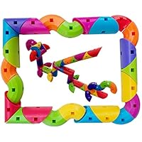 ZP ZaoProteks 2 in 1 Building Blocks ,STEM Toys, Educational Building Toys Grow and Play with Boys and Girls (Curved+Sideling)