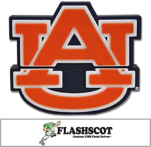 NCAA Auburn "AU Shape" USB Drive, Auburn, 4GB