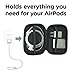 AirPods Case - Premium Zipper Hard Case [Holds AirPods, Lighting Cable, Power Adapter]