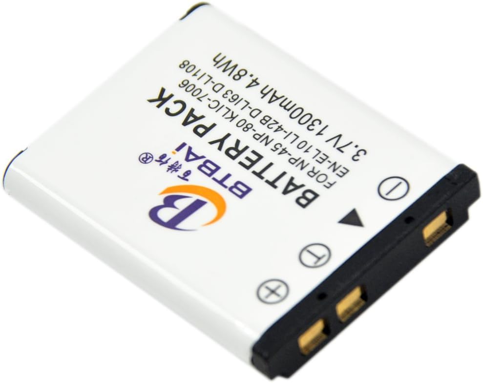BTBAI 3x Camera Battery for LI-40B LI40B LI-42B LI42B Stylus 720SW 730 740 750 760 780 820 830 840 TG-310 TG-320 Tough 725SW X-785 X-790 X-795 X-800 X-905 X-915 X-920 X-935 X-960 X-970 u 1040 k1a - Image 4