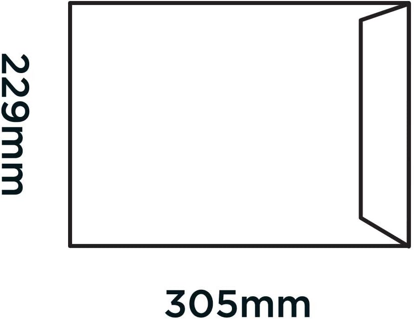 Blake Office 305 x 229 mm 120 gsm American Size 10 1/2 Peel and Seal Pocket Envelopes (39315) Ultra White Wove - Pack of 250 - Image 3