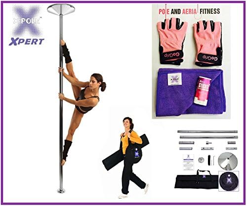 X-Pole Xpert Spinning de cromo y estática Pole Fitness Starter ...