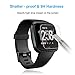 Screen Protector Compatible for Fitbit Versa Smart Watch, 3-Pack Tempered Glass Screen Protector for Fitbit Versa, 2.5D Round/Full Coverage/No-Bubble/HD Clear/Anti-Scratch 9H Glass Screen Shield