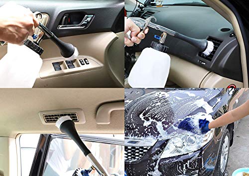 bopopo High Pressure Car Cleaning Gun, Car Interior Care Gun, Jet Power Washer,Automotive Air Pulse Wash Kit - Car Cleaning Foam Gun with 1L Bottle, Spray Nozzle Car Wash Gun Foam Lance(US Edition) - Thumbnail 3