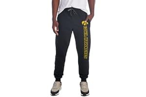 CAMPUS LAB Officially Licensed Jogger Sweatpants Unisex for Men & Women with Pockets Collegiate Team Logo Black Collection