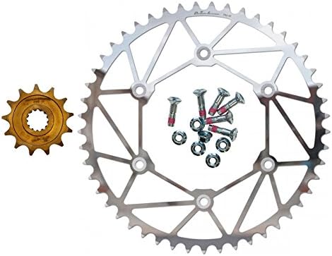 Dirt Tricks Ironman Front &amp; Rear Sprockets Kit - 15/47 - Suzuki DR350, DRZ400, RM250