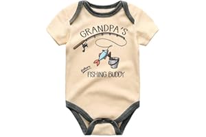 Fishing Buddy Romper Grandpa's Fishing Buddy BabyBodysuit Fish Baby Outfit Custom baby Shower Gift Lake Baby Shirt Pregnancy 