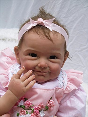 Npk collection reborn baby doll, vinyl silicone 22 inch 55 cm bab…