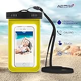 Homar Waterproof iphone 6, 6 Plus Case - Best in Water Sports Equipment - Universal Cell Phone up to 6 inches Waterproof Dry Bag for Camping Kayaking Hiking Boating Swimming Fishing (Yellow)