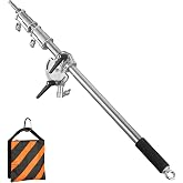 Heavy Duty Extension Boom Arm Bar for Photography C Stand and Light Stand,Adjustable 3.6-8.2ft Crossbar Holding Arm with Sand Bag for Softbox,Studio Strobe,Monolight,LED Video Light,Reflector ect.