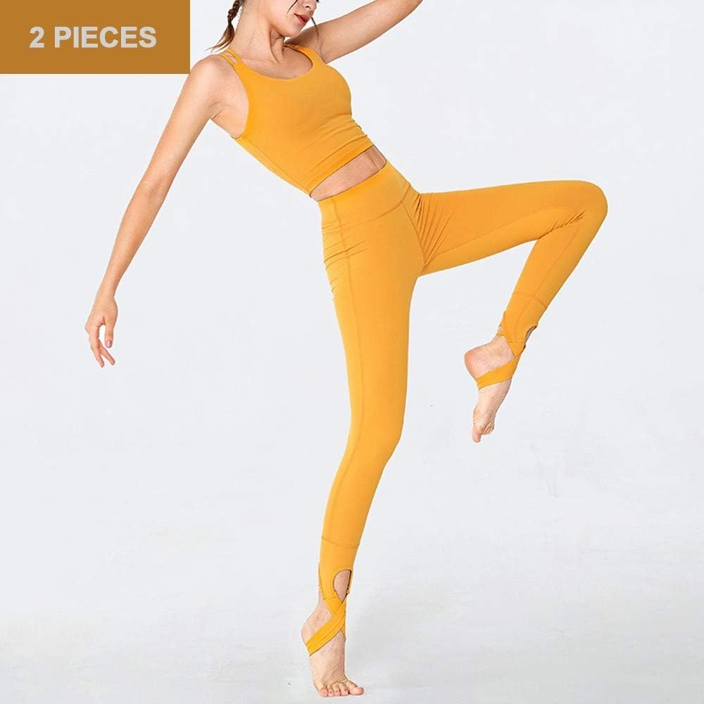 yellow workout outfit