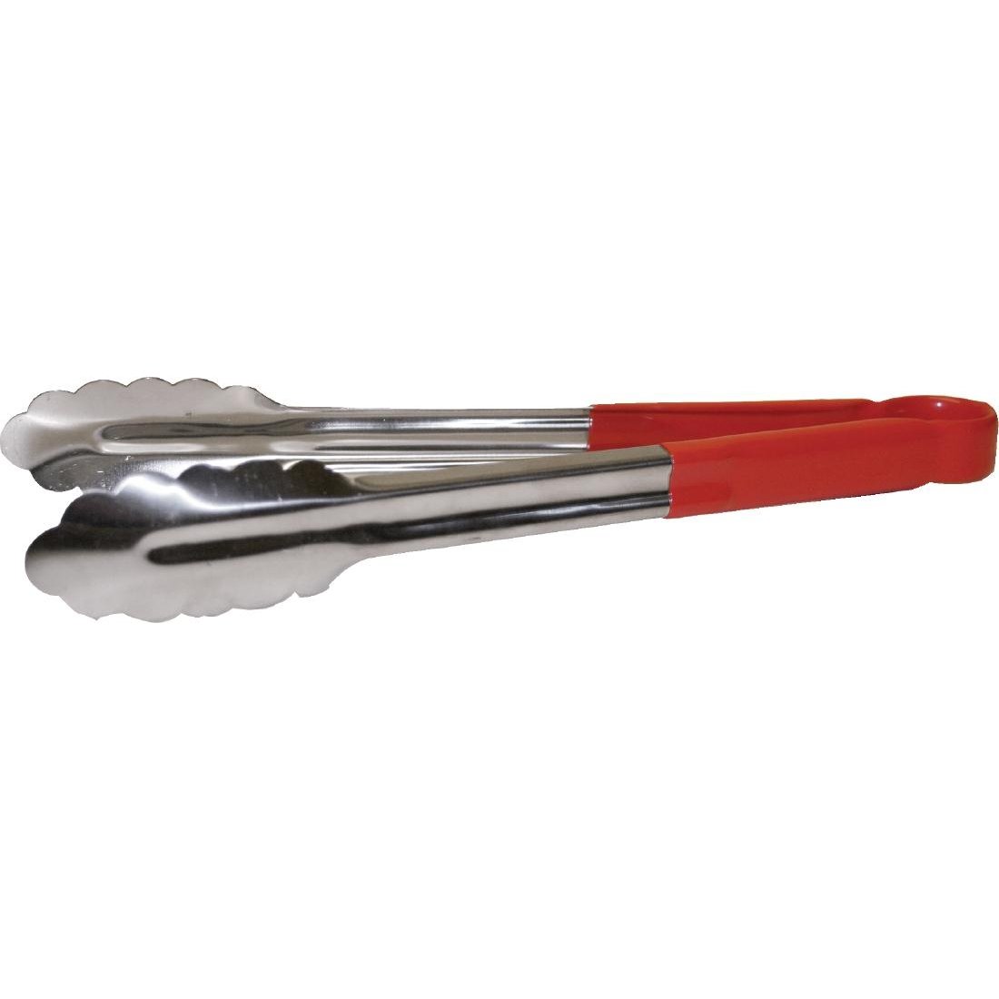 Hygiplas CB154 Colour Coded Serving Tong Red - 300mm