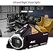 Video Camera Camcorder,4K Rraycom Ultra HD Digital WiFi Camcorder.48.0MP 16X Digital Zoom Recorder,3.0 Touch Screen Night Vision Camera with Microphone and Wide Angle Lens