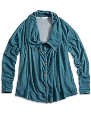 Women's - Drapey Snap Active Knit Cardigan Jacket
