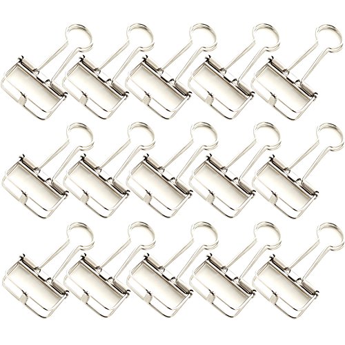 Olpchee 15 pcs metal long tail clip office supplies sim…