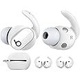 AhaStyle 3 Pairs Beats Studio Buds Ear Hooks Anti-Slip Ear Covers Silicone Accessories【Not Fit in The Charging Case】 Compatiable with New Beats Studio Buds 2021 (White)
