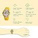 Jewtme LED Waterproof 100m Sports Digital Watch for Children Girls Boys with Three Alarms-Yellow