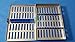 French Steel Autoclave Dental Surgical Sterilization Cassette Tray for 10 Instruments (Hti Brand)