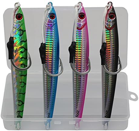 Modenpeak Flat Fall Jigs Vertical Lead Fish with Norway Hooks