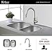 KRAUS Outlast MicroShield Scratch-Resist Stainless Steel Undermount 60/40 Double Bowl Sink, 32