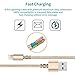 Lightning Cable, OYWIN 3PACK (6FT) Nylon Braided Charging Cable Cord Lightning to USB Cable Charger Compatible with iPhone X/8/7/6s/6/Plus/5SE/5s/5c/5, iPad, iPod and More (Gold)