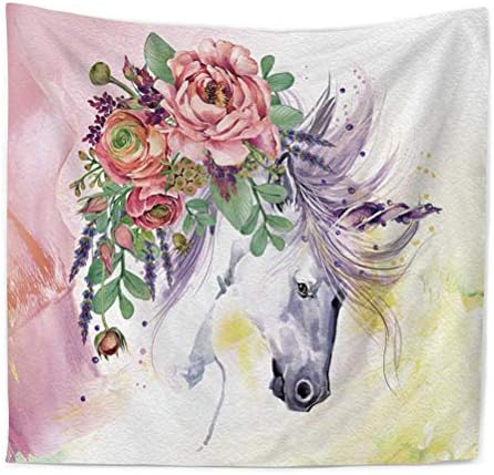 Nunbee Decorative Wall Tapestry Hippie Tapestry Wall Hanging Tapestries Unicorn D - 39x29 Inch / 100x75 CM