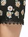 Allegra K Women's Elastic Waist Allover Floral Prints Daisy Shorts XL Black