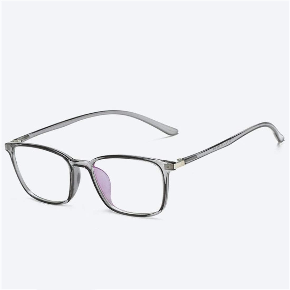 Karidesh Anti-blue Glasses Full Frame Glasses Square Glasses for Men Women (Color : Gray)