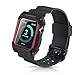 Apple Watch Band 42mm Protective Case,Youkex Replacement Straps with Rugged Shock-proof Case Cover for iWatch Series 1 Series 2 and Sport Edition (Black/Red)