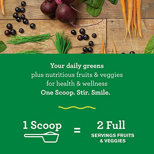 AMAZING GRASS GREENS BLEND SUPERFOOD: SUPER GREENS POWDER WITH SPIRULINA, CHLORELLA, BEET ROOT POWDER, DIGESTIVE ENZYMES, PREBIOTICS & PROBIOTICS, ORIGINAL, 60 SERVINGS (PACKAGING MAY VARY)