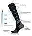 Atist Compression Socks for Women & Men, 20-30 mmhg, Crossfit, Boost Calf Muscle Performance & Stamina, Black, L/XL