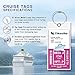Cruise Luggage Tags, Cruise Essentials Holders for Cruise Travel, Thick PVC Zip Seal 10 Pack