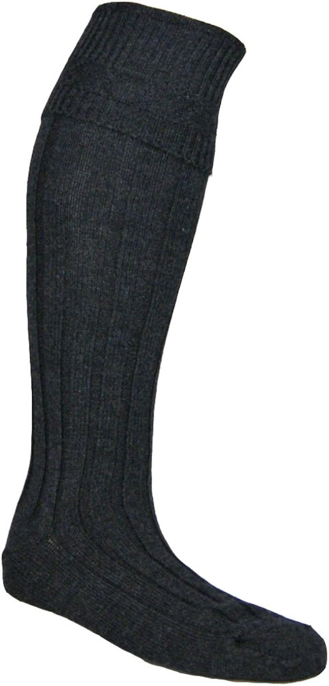 charcoal kilt socks