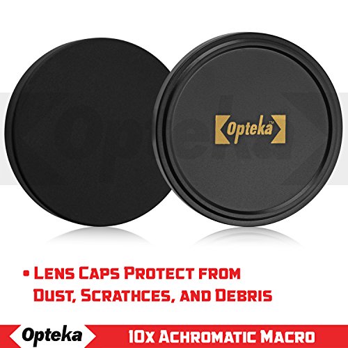 Opteka Achromatic 10x Diopter Macro Lens for Nikon D5, D4, D810, D800, D750, D610, D500, D7200, D7100, D7000, D5500, D5300, D5200, D3300, D3200 Digital SLR Cameras (Fits 52mm and 67mm Threaded Lenses)