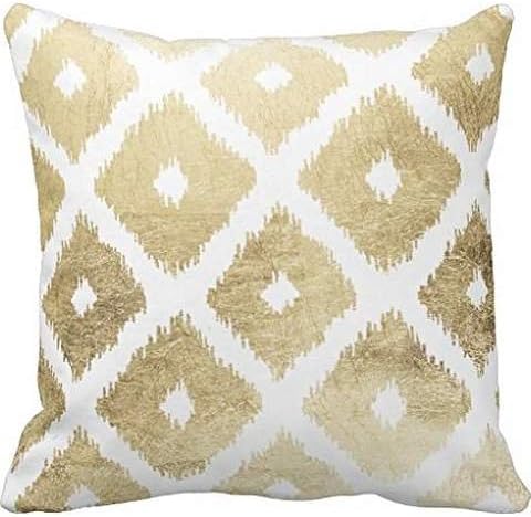 Boho Chic orange saffron red Ikat Tribal Tapestry pillowcase pillow case cover pillowslip 20*20